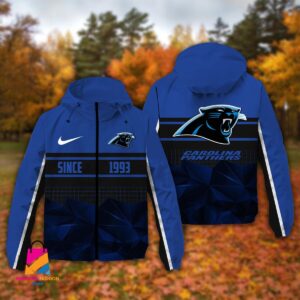 Carolina Panthers NFL Style Windbreaker Jacket For Fans