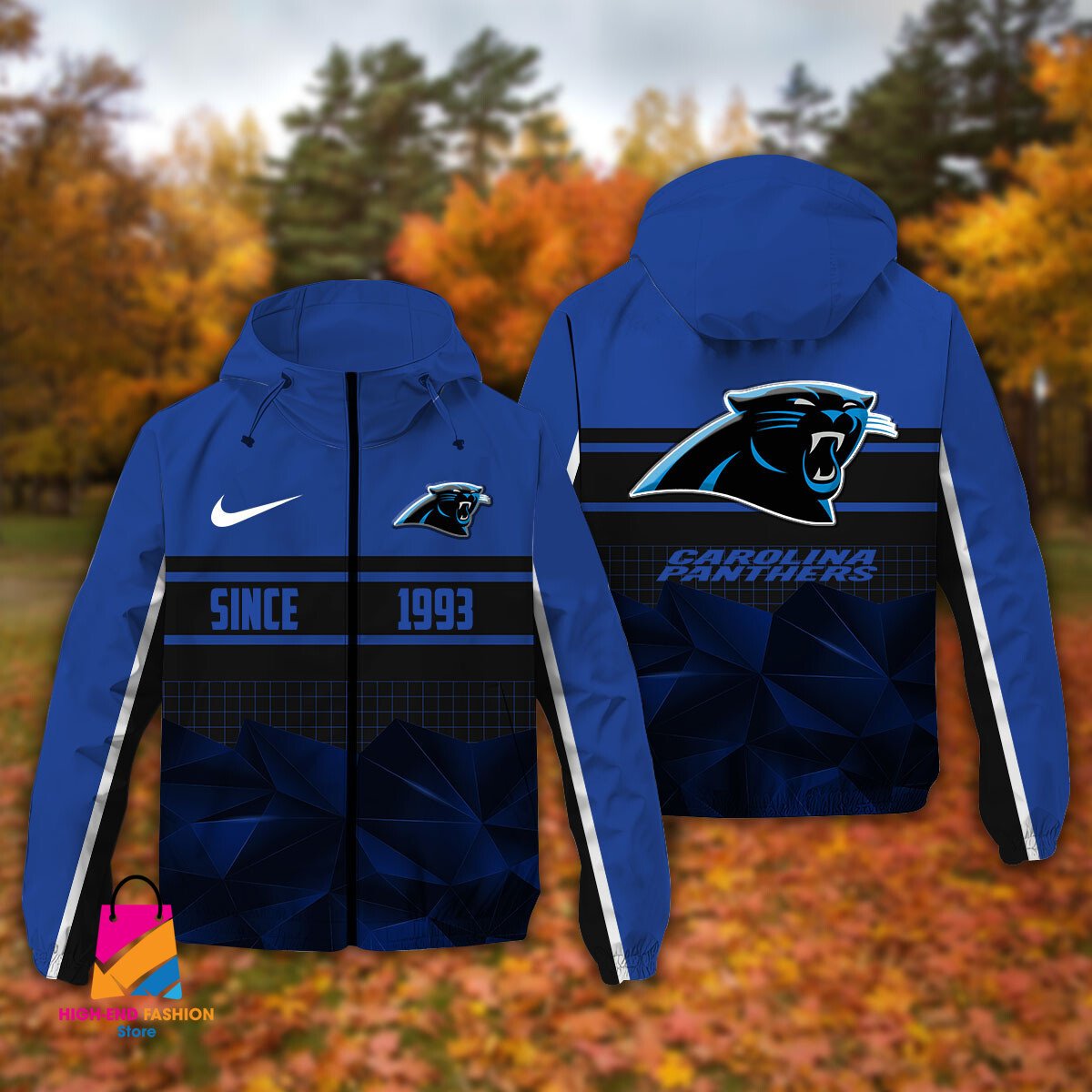 Carolina Panthers NFL Style Windbreaker Jacket For Fans