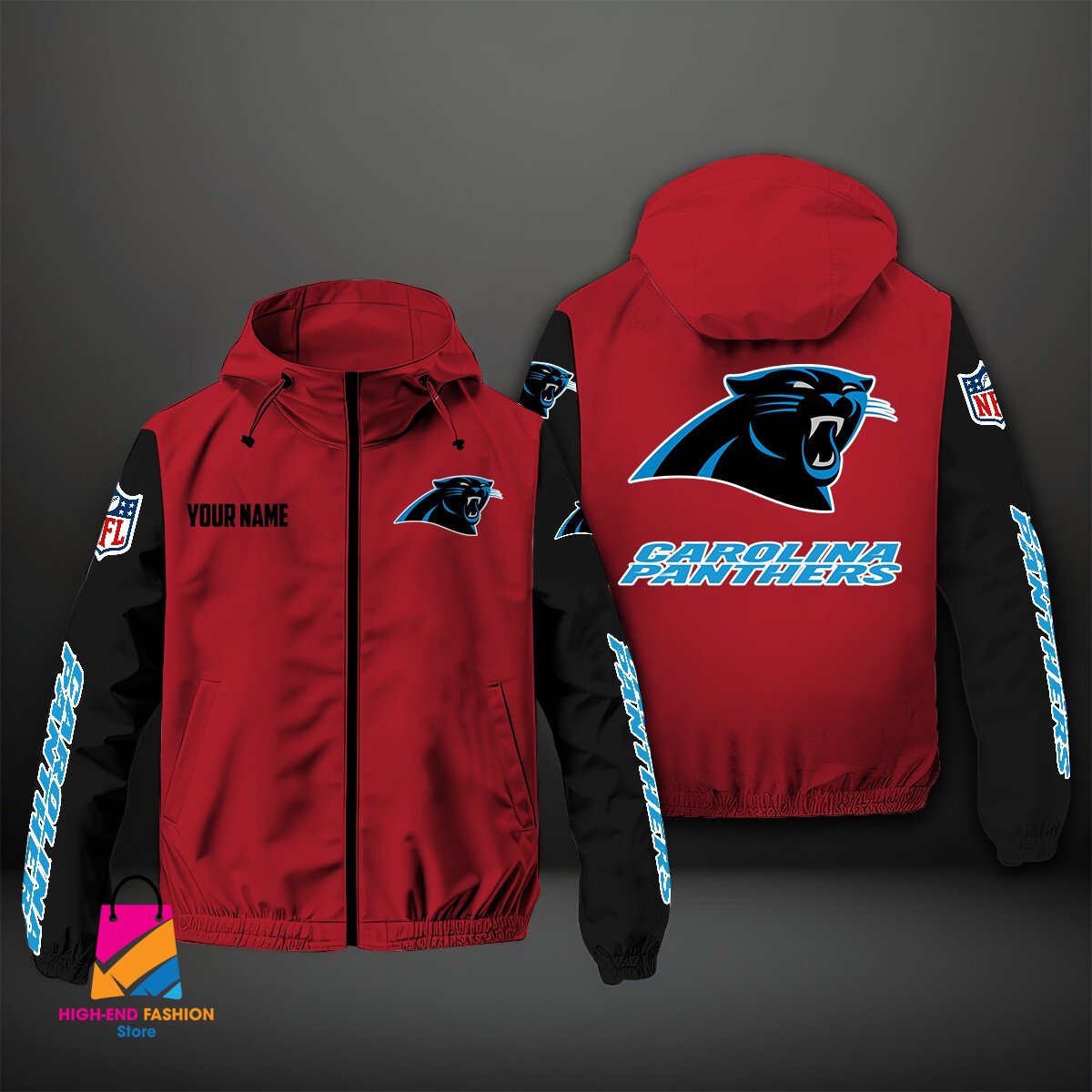 Carolina Panthers NFL Style Windbreaker Jacket For Fans