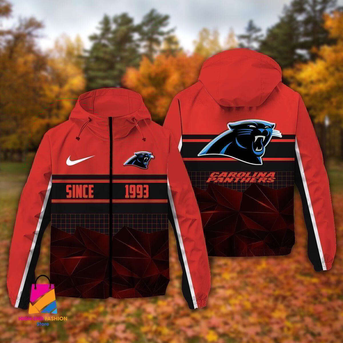 Carolina Panthers NFL Style Windbreaker Jacket For Fans