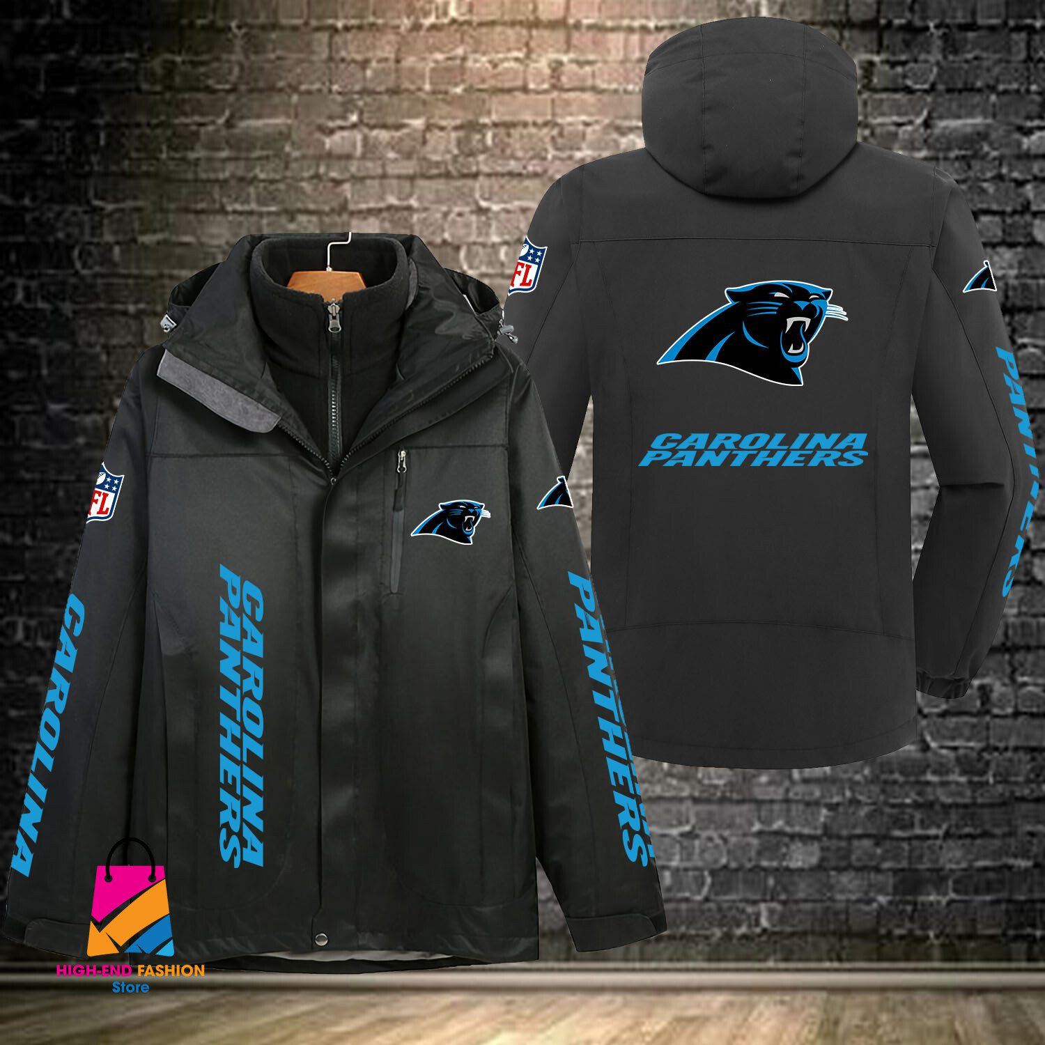 Carolina Panthers NFL Style Windbreaker Jacket For Fans