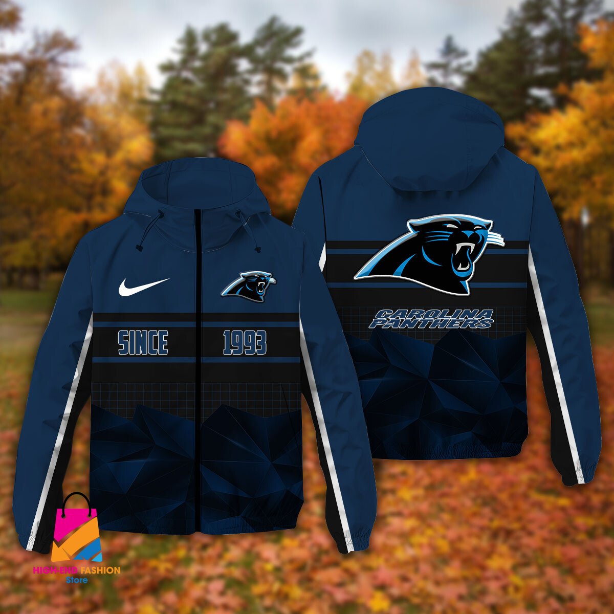 Carolina Panthers NFL Style Windbreaker Jacket For Fans