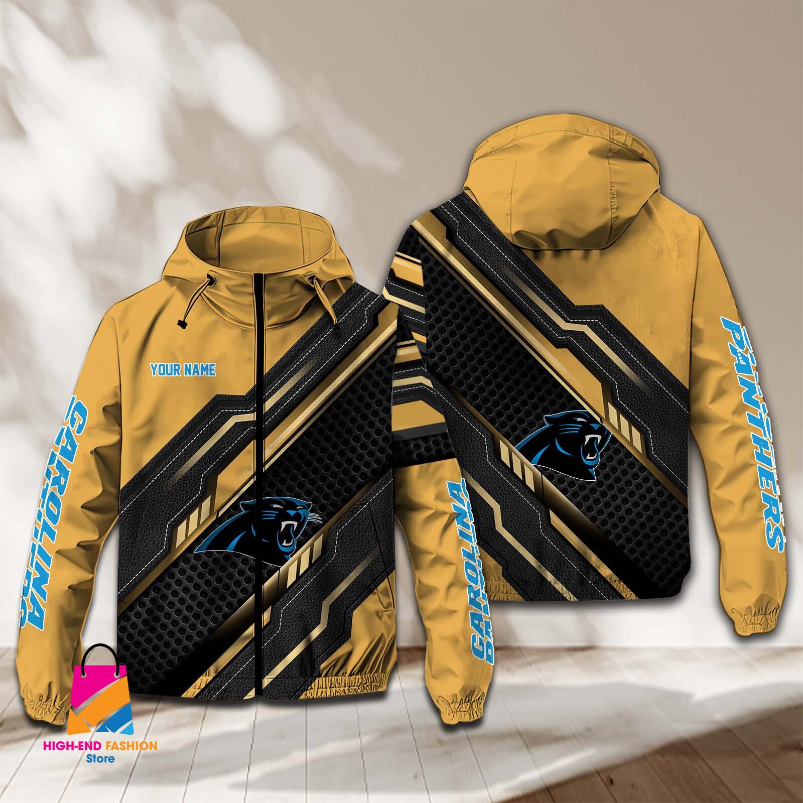 Carolina Panthers NFL Style Windbreaker Jacket For Fans