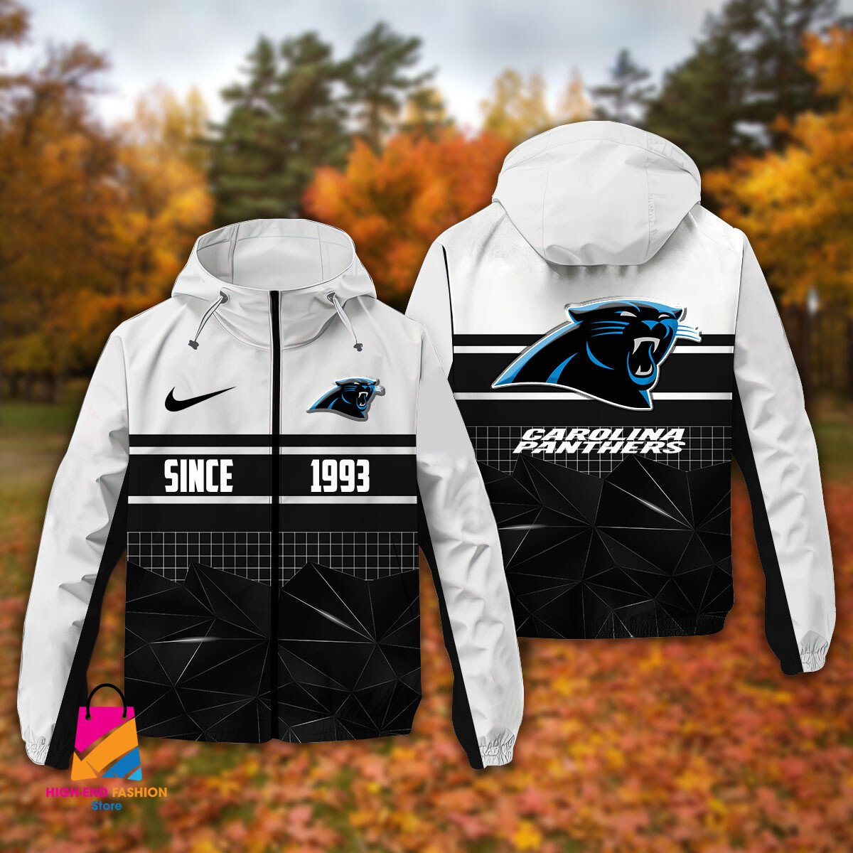 Carolina Panthers NFL Style Windbreaker Jacket For Fans