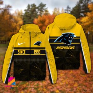 Carolina Panthers NFL Style Windbreaker Jacket For Fans