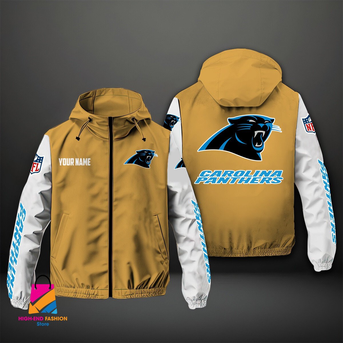 Carolina Panthers NFL Style Windbreaker Jacket For Fans