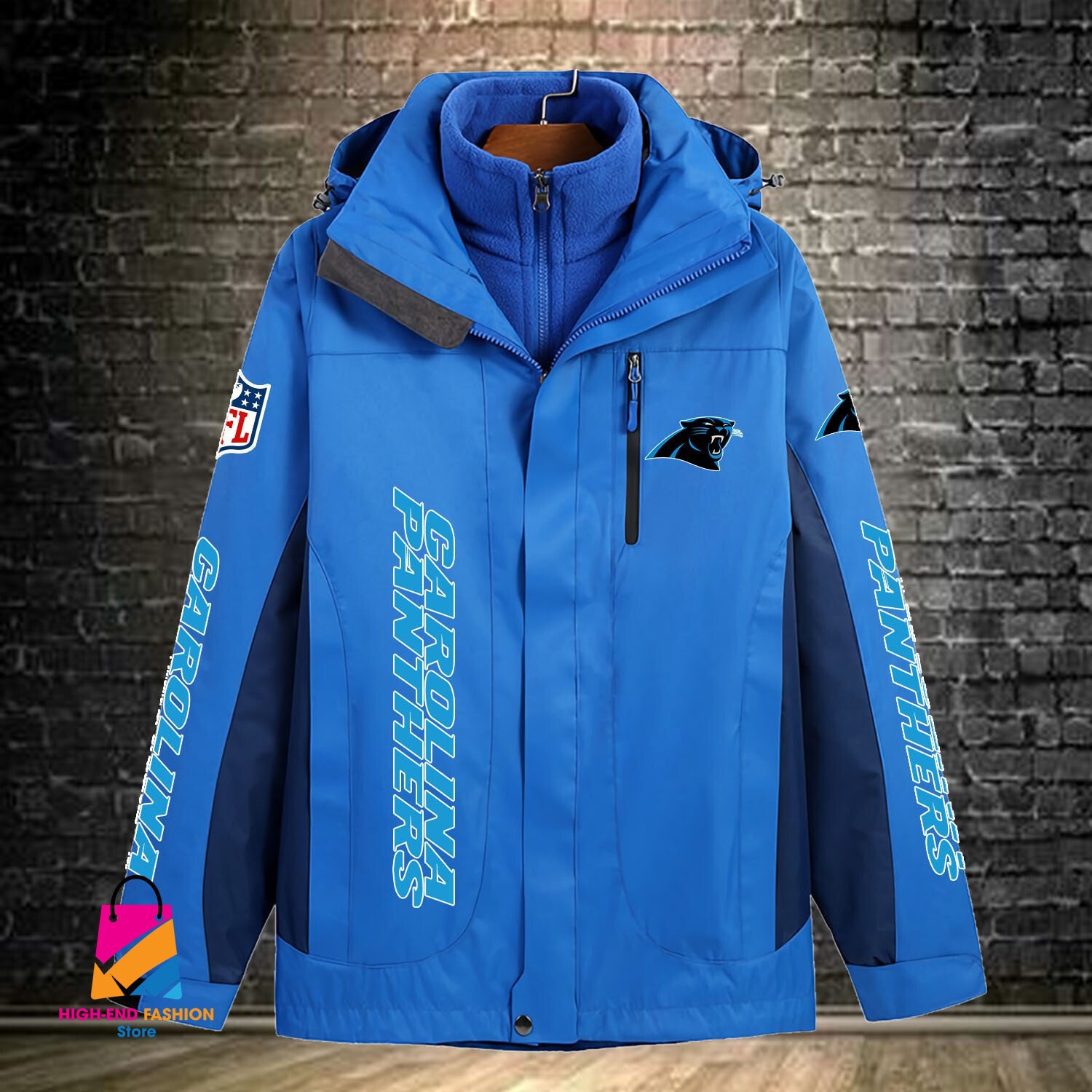 Carolina Panthers NFL Style Windbreaker Jacket For Fans