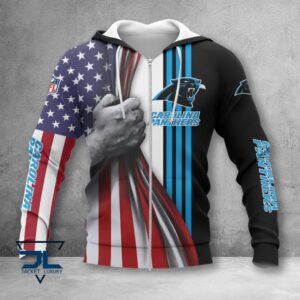 Carolina Panthers NFL Style Zip Hoodie Jacket For Fans