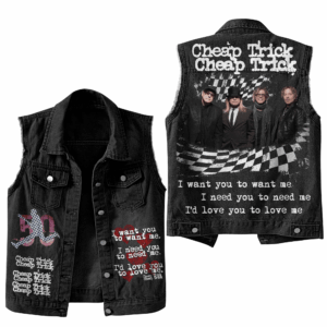 Cheap Trick Music Style Sleeveless Jacket For Fans