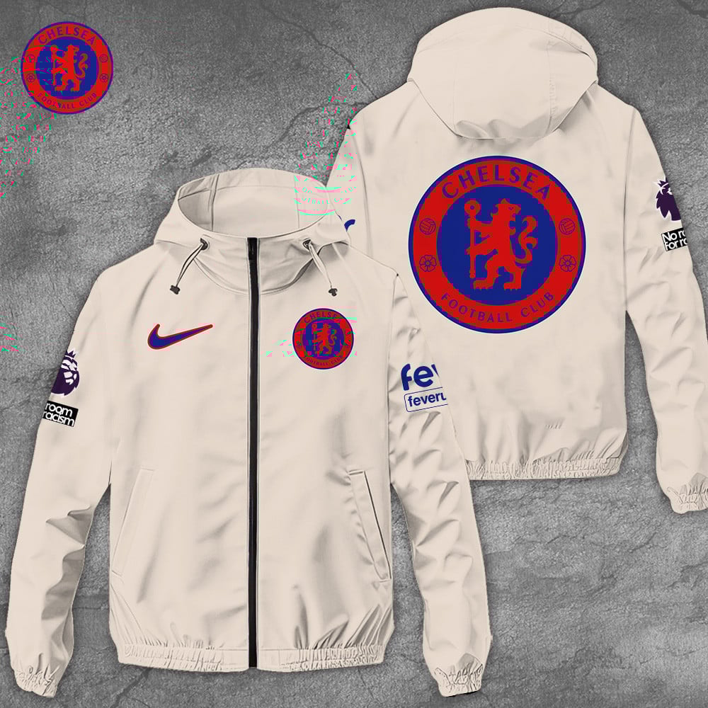Chelsea EPL Style Windbreaker Jacket For Fans