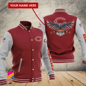 Chicago Bears NFL Style Baseball Jacket For Fan