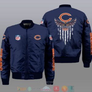 Chicago Bears NFL Style Bomber Jacket For Fans