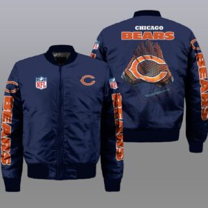 Chicago Bears NFL Style Bomber Jacket For Fans