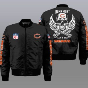 Chicago Bears NFL Style Bomber Jacket For Fans