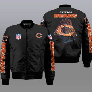 Chicago Bears NFL Style Bomber Jacket For Fans