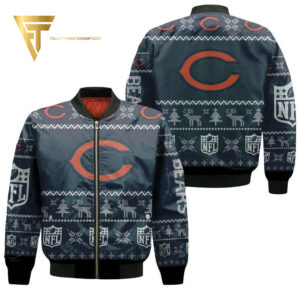 Chicago Bears NFL Style Bomber Jacket For Fans