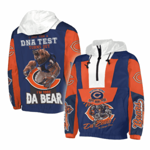 Chicago Bears NFL Style Half-Zip Hoodie Jacket For Fans