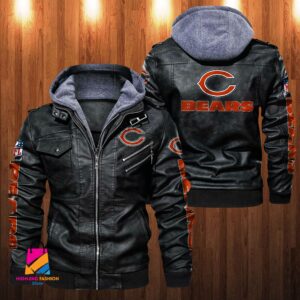 Chicago Bears NFL Style Leather Jacket For Fan