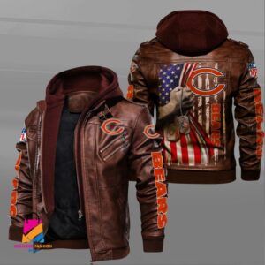 Chicago Bears NFL Style Leather Jacket For Fan