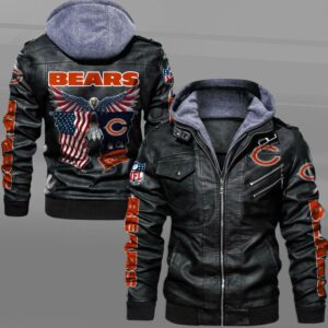Chicago Bears NFL Style Leather Jacket For Fan