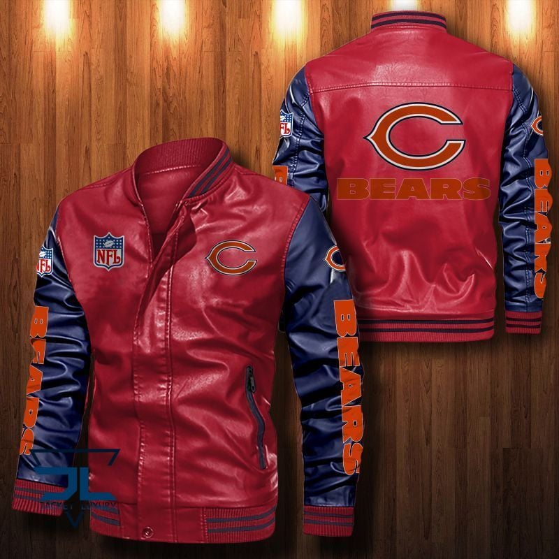 Chicago Bears NFL Style Leather Jacket For Fan