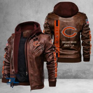 Chicago Bears NFL Style Leather Jacket For Fans