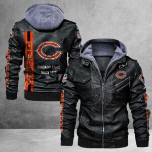 Chicago Bears NFL Style Leather Jacket For Fans