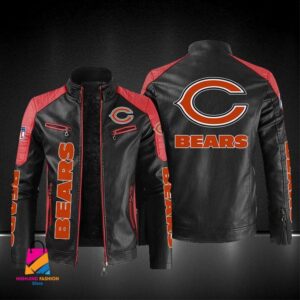 Chicago Bears NFL Style Leather Jacket For Fans