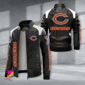 Chicago Bears NFL Style Leather Jacket For Fans