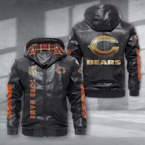 Chicago Bears NFL Style Leather Jacket For Fans