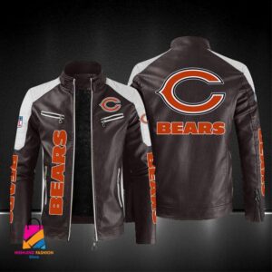 Chicago Bears NFL Style Leather Jacket For Fans