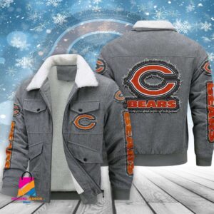 Chicago Bears NFL Style Thermal Cotton Jacket Prim For Fans