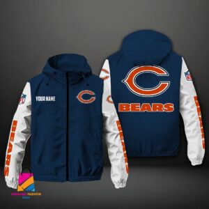 Chicago Bears NFL Style Windbreaker Jacket For Fans