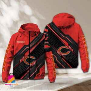 Chicago Bears NFL Style Windbreaker Jacket For Fans