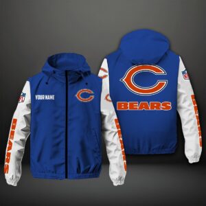 Chicago Bears NFL Style Windbreaker Jacket For Fans