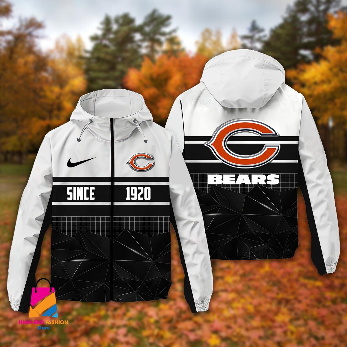 Chicago Bears NFL Style Windbreaker Jacket For Fans