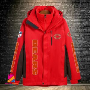 Chicago Bears NFL Style Windbreaker Jacket For Fans