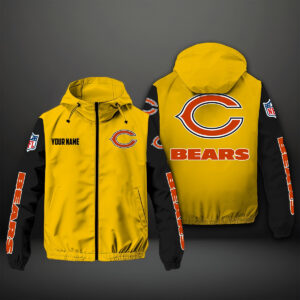 Chicago Bears NFL Style Windbreaker Jacket For Fans