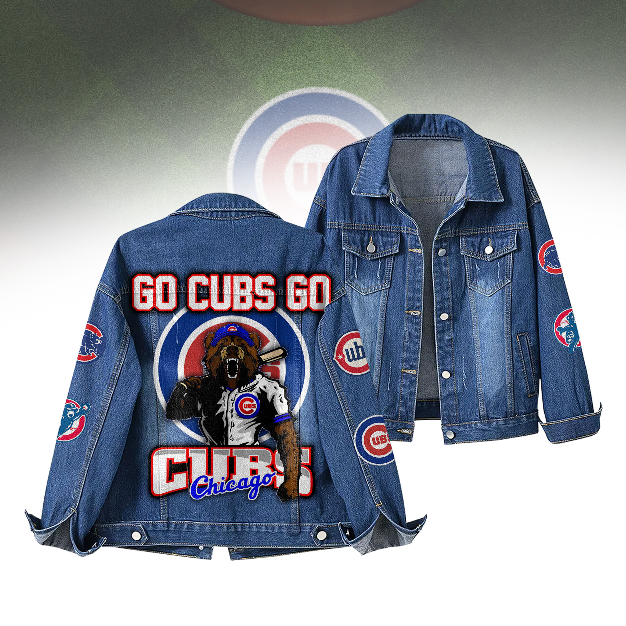 Chicago Cubs MLB Denim Jacket Gift For Fans