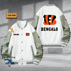 Cincinnati Bengal NFL Style Baseball Jacket For Fan