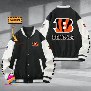 Cincinnati Bengal NFL Style Baseball Jacket For Fan