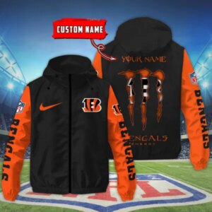 Cincinnati Bengals NFL Personalized Style Windbreaker Jacket For Fans
