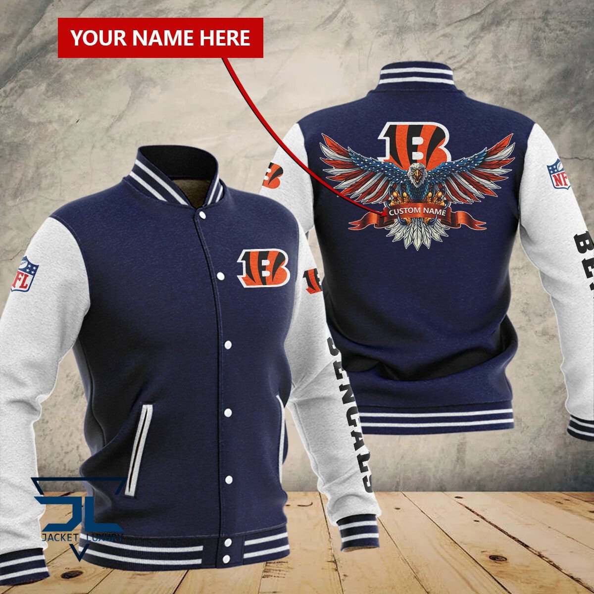Cincinnati Bengals NFL Style Baseball Jacket For Fan