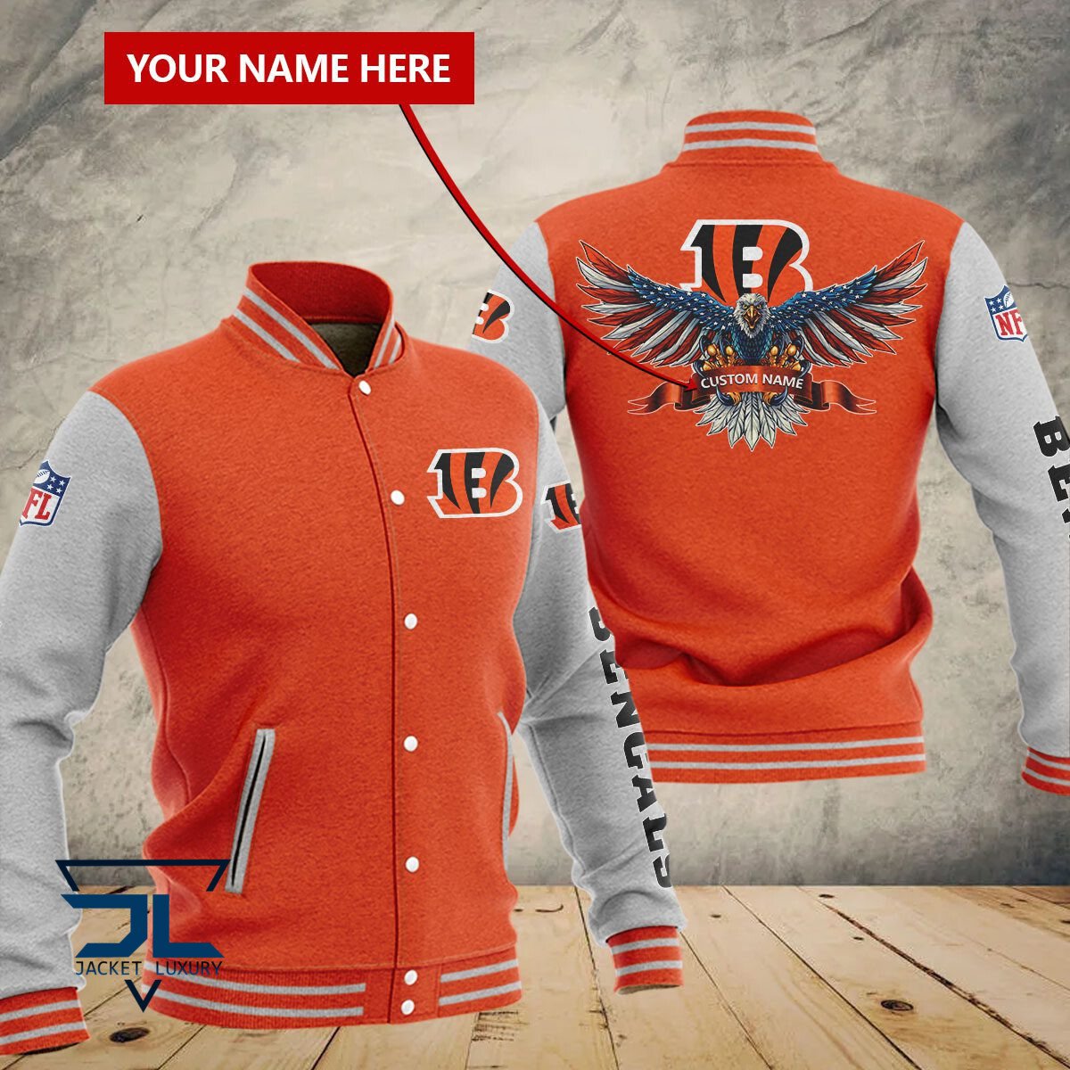 Cincinnati Bengals NFL Style Baseball Jacket For Fan