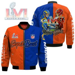 Cincinnati Bengals NFL Style Bomber Jacket For Fans