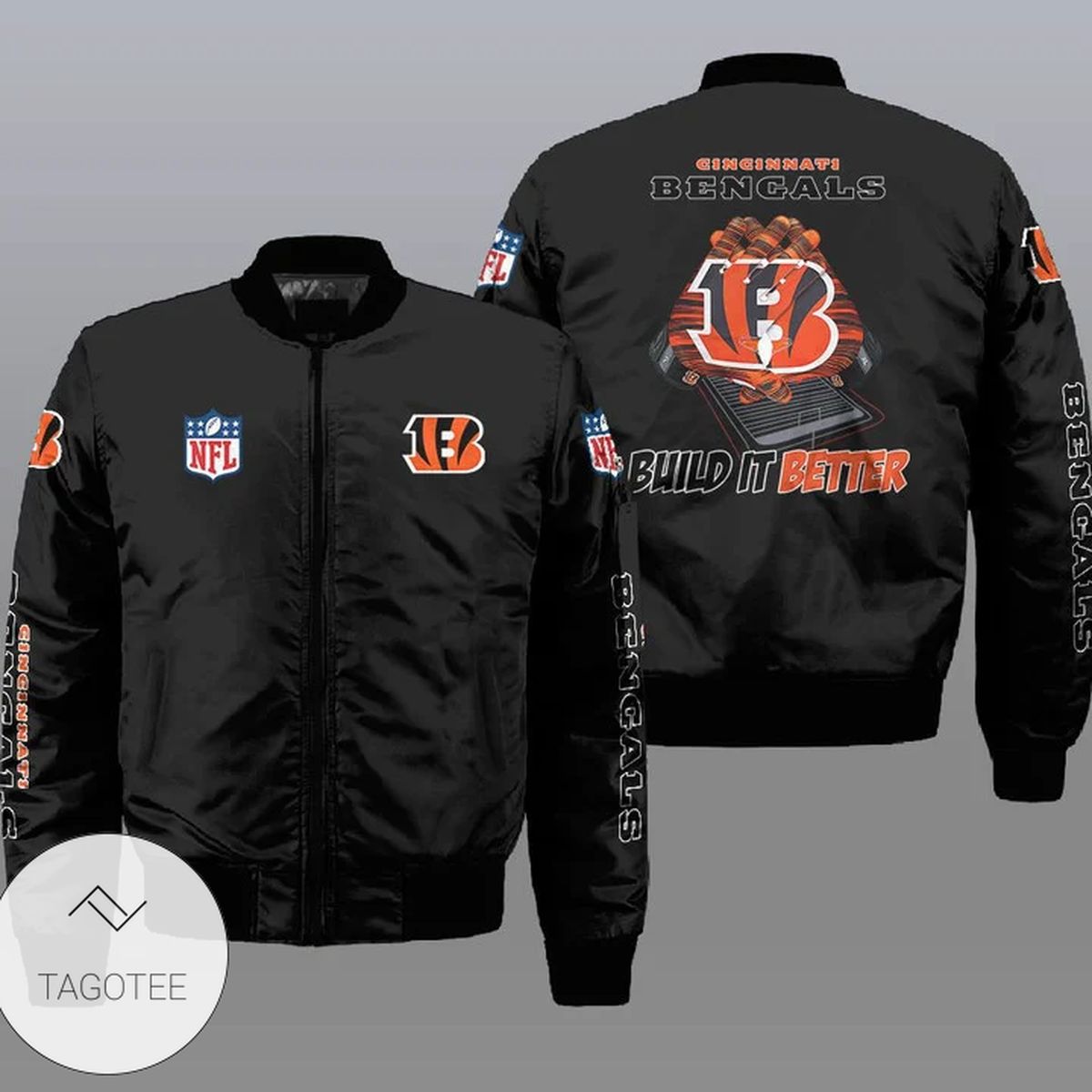 Cincinnati Bengals NFL Style Bomber Jacket For Fans