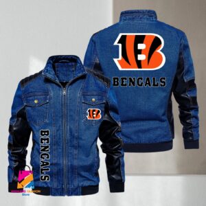Cincinnati Bengals NFL Style Denim Jacket For Fans
