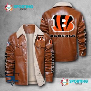 Cincinnati Bengals NFL Style Leather Jacket For Fans