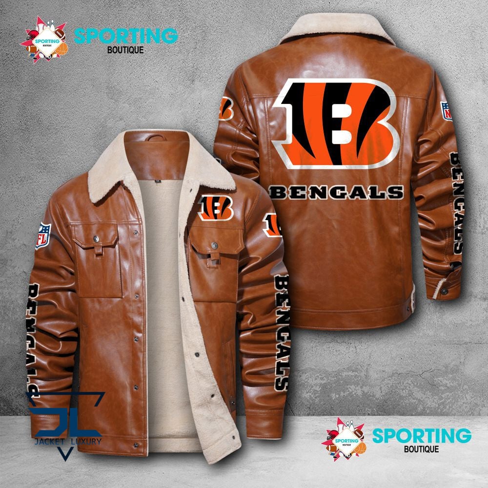 Cincinnati Bengals NFL Style Leather Jacket For Fans