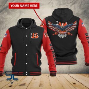 Cincinnati Bengals NFL Style Hooded Baseball Jacket For Fan